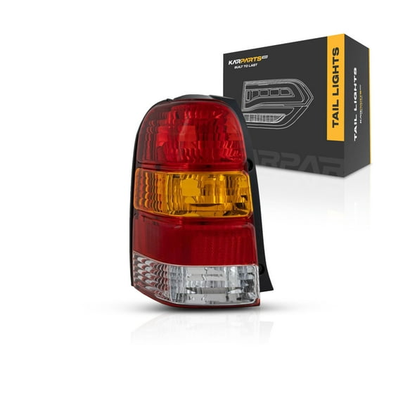 For Ford Escape 2001-2007 Tail Light Driver Side | Red/Amber/Clear Lens | Chrome Housing | Replacement For FO2818102 | 6L8Z13405DA