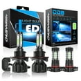 thumbnail image 1 of For Ford Escape 2008-2012 - Pack of 4 Ice blue 8000k 9008/H13 LED Headlight+5202 Fog Light Bulbs Kits, 1 of 10