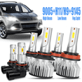 thumbnail image 1 of For Ford Escape 2013 2014 2015 2016 LED Headlight High&Low Beam Fog Light Bulbs Kit Super Bright 6x, 1 of 12