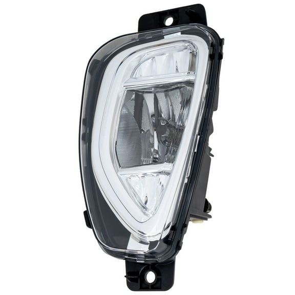 For Ford Escape 2020 2021 2022 Fog Light Assembly Driver Side | LED Titanium | Hybrid/Plug-In Hybrid | Replacement For FO2592256 | LJ6Z15201C