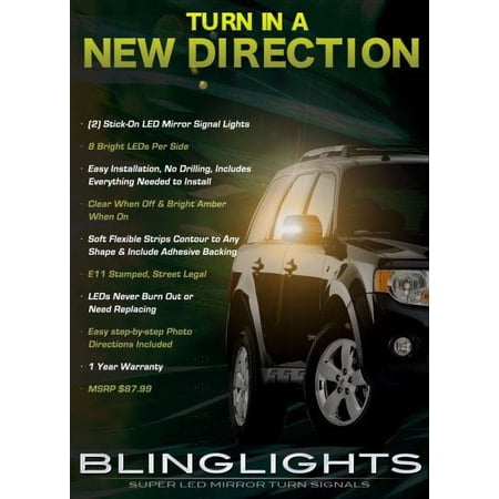 For Ford Escape LED Sideview Mirror Turnsignal Add-on Lights