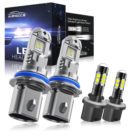 For Ford Escort 1991-1996 LED Headlight Kit Combo 9004+880 High Low Beam Fog Light Bulbs