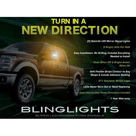 For Ford Excursion LED Mirror Turnsignals Lights Side Mirrors Turn Signals Lamps Signalers Light Lamp