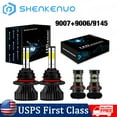 thumbnail image 1 of For Ford Expedition 1999-2002 LED Bulbs,9007 HB5 LED Headlight High&Low Beam +9145 9006 Fog light,4pcs,SHENKENUO, 1 of 9