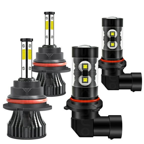 For Ford Expedition 1999-2002 LED Bulbs,9007 HB5 LED Headlight High&Low Beam +9145 9006 Fog light,4pcs