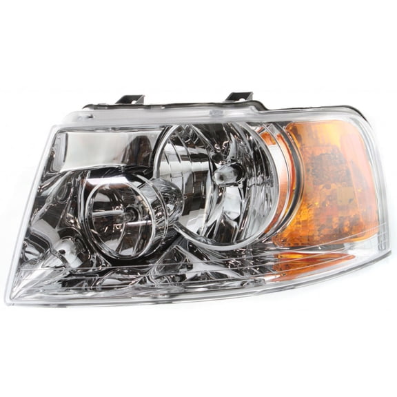 For Ford Expedition Headlight 2003-2006 Driver Side DOT Certified Bulbs Included FO2502181-Replaces 6L1Z 13008 BA ;w/bright bezel