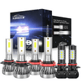 thumbnail image 1 of For Ford Expedition Sport Utility 2015-2020 2021 LED Headlight High Low Beam Fog Light Bulbs, Pack of 6, 1 of 9