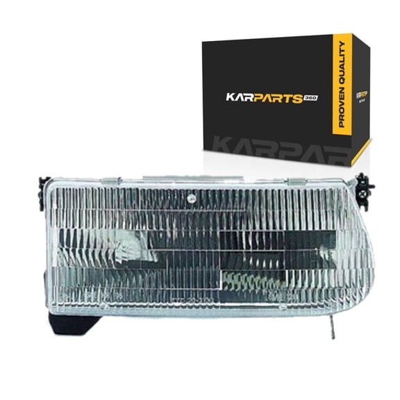 For Ford Explorer 1995 96 97 98 99 2000 Headlight Passenger Side | Clear | Chrome | Replacement For FO2503122, FO2503122V | 615343495491