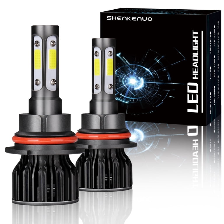 Parts Accessories For Ford 6000K 9007 LED Front Light High/Low Beam Bulbs Kit