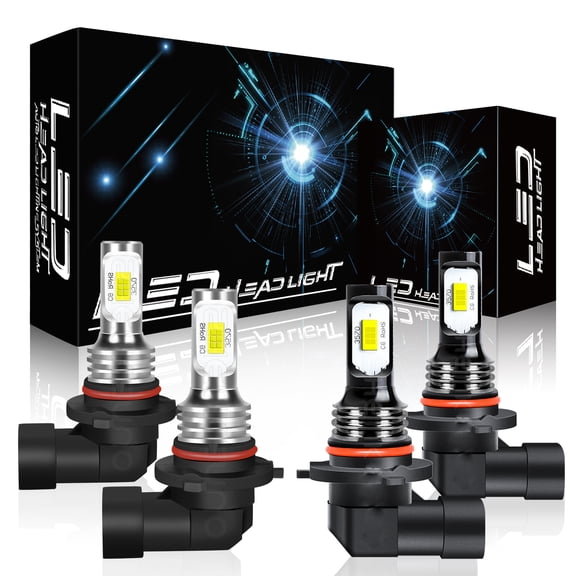 For Ford Explorer 2002 2003 2004 2005 Front LED Headlight Bulbs 9005 9006 High/Low Beam