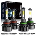 thumbnail image 1 of For Ford Explorer 2002 2003 2004 2005 Led Headlight Bulbs 9006 9005 High&Low Beam White 4pcs, 1 of 11
