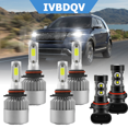 thumbnail image 1 of For Ford Explorer 2002-2005 LED Headlight Bulb 9005 High & 9006 Low Beam + 9145 Fog Light Combo Kits 6Pcs White, 1 of 12