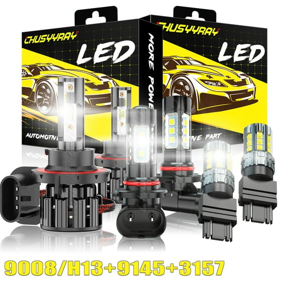 For Ford Explorer 2006 2007 2008 2009 2010 9008+3157+9145 LED Headlight Turn Signal Fog Light