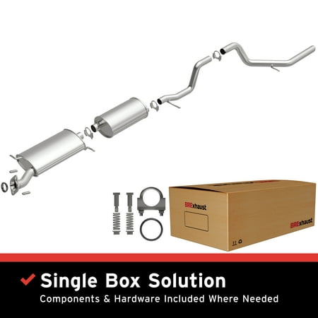 BRExhaust OE Replacement Exhaust System Kit 106-0256: Compatible with 2006-2010 Ford Explorer 4.6L, 2006-2010 Mercury Mountaineer 4.6L