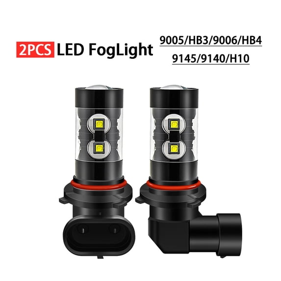 For Ford Explorer 2006-2010 LED Fog Light Bulbs 9145/9140/H10 6000K 2pcs