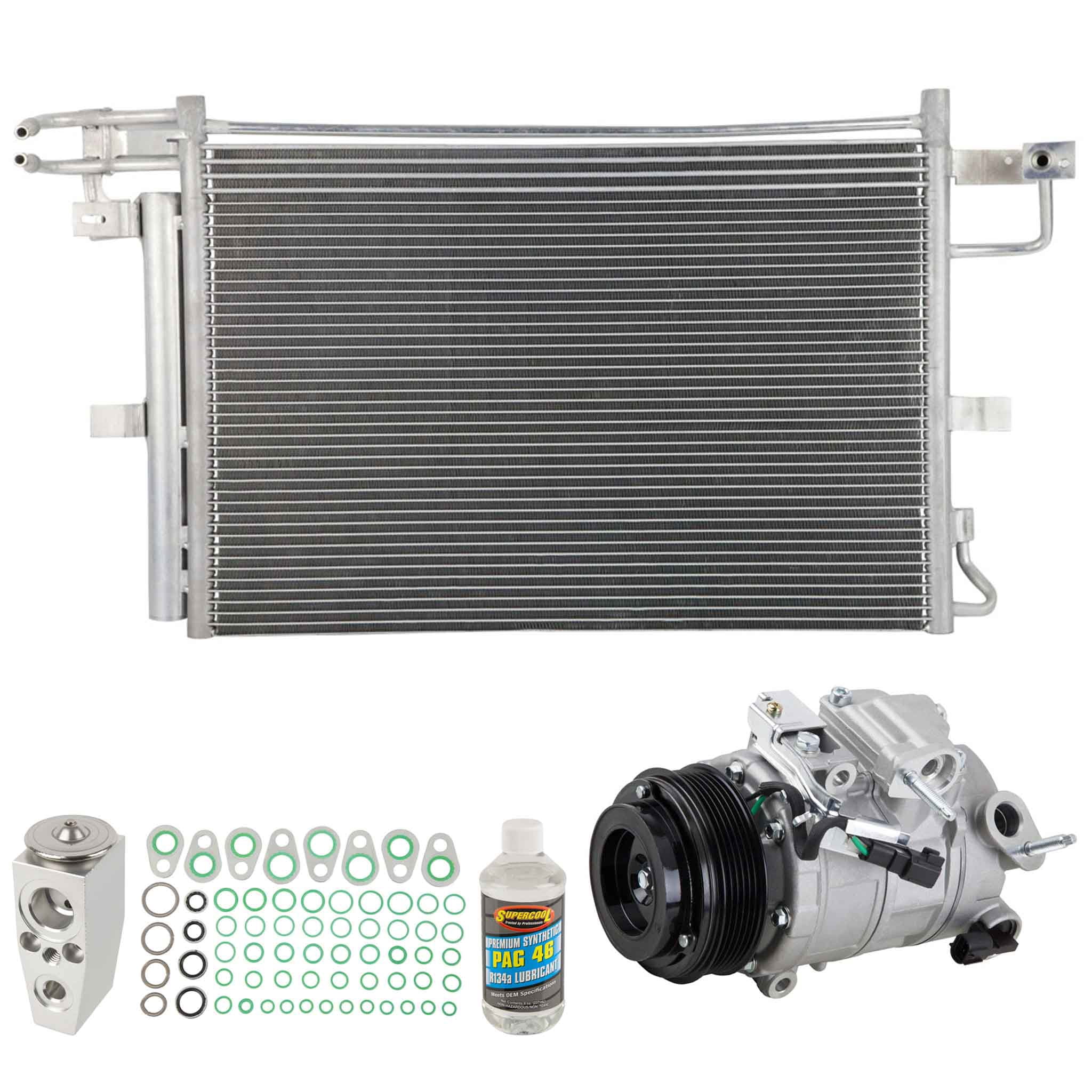 For Ford Explorer 2016 2017 2018 A/C Kit w/ AC Compressor Condenser & Drier - BuyAutoParts