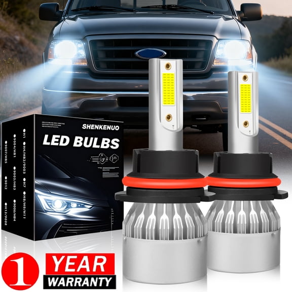 For Ford F-150 1992-2000 2001 2002 2003 LED Headlight Bulbs 9007 HB5 High and Low Beam 2pcs