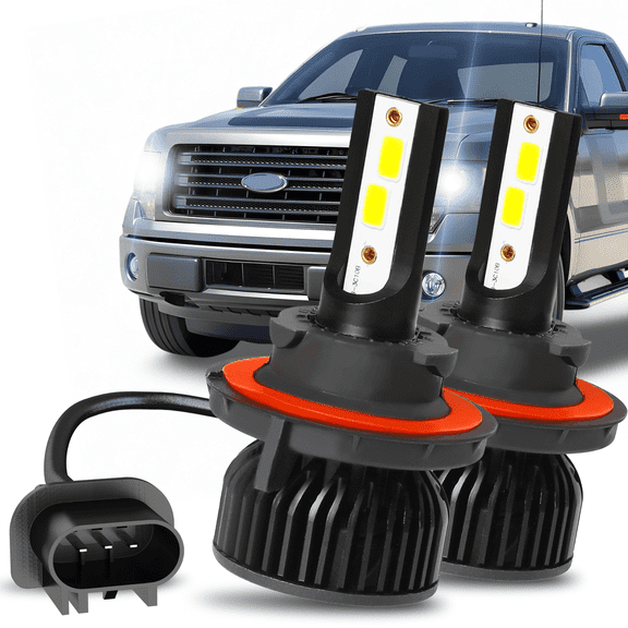 For Ford F-150 2004-2011 2012 2013 2014 LED Headlight Bulbs H13 9008 High and Low Beam 2pack