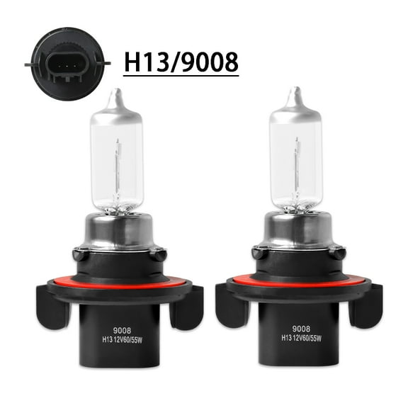 For Ford F-150 2004-2014 Halogen Headlight Bulbs H13 9008 High and Low Beam 2pcs