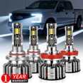 thumbnail image 1 of For Ford F-150 2015 2016 2018 2019 2020 LED Headlight Bulbs Kit High/low Beam 4Pack, 1 of 10
