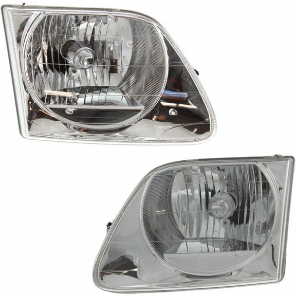For Ford F-150 Headlight Assembly 2001-2003 Pair Driver and Passenger Side Lighting Model | FO2502182 | FO2503182 | 3L3Z13008FA