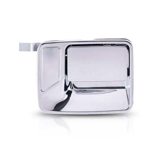 For Ford F-250 Super Duty Exterior Door Handle Front Or Rear, Passenger Side Chrome (1999 - 2016) | Without Key Hole| Trim:All Submodels