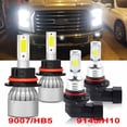 thumbnail image 1 of For Ford F-350 1999-2004 Headlights 12000LM 9007 HB5 High and Low Beam 9145 Fog Light Led Bulbs 4pc, 1 of 5