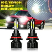 For Ford F150 1987-1991 - 2X 9007 9004 Front LED Headlight Bulbs 9007/HB5 High / Low Beam