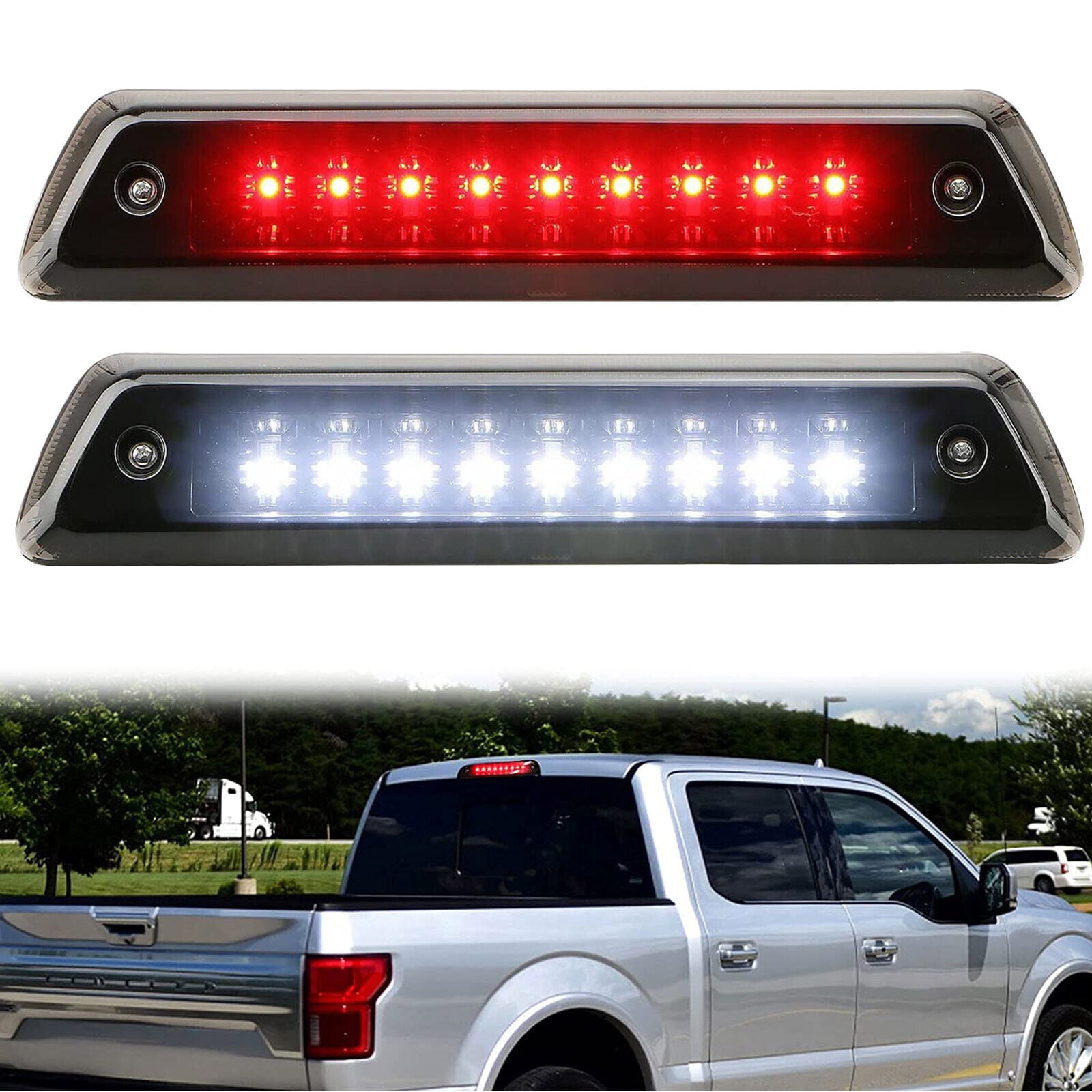 For Ford F150 2009-2014 3rd Third Brake Light Truck Rear High Mount Cargo  Stop Lamp Top Center Roof LED