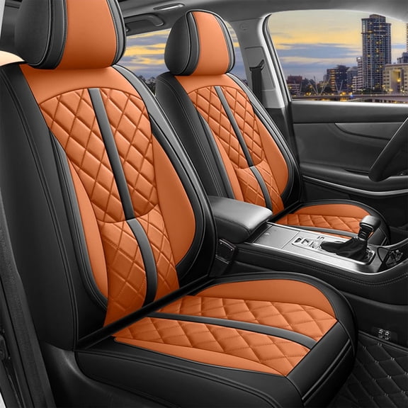 For Ford F150 F250 F350 Leather Seat Cover Full Set Front Rear 5 Seats Covers