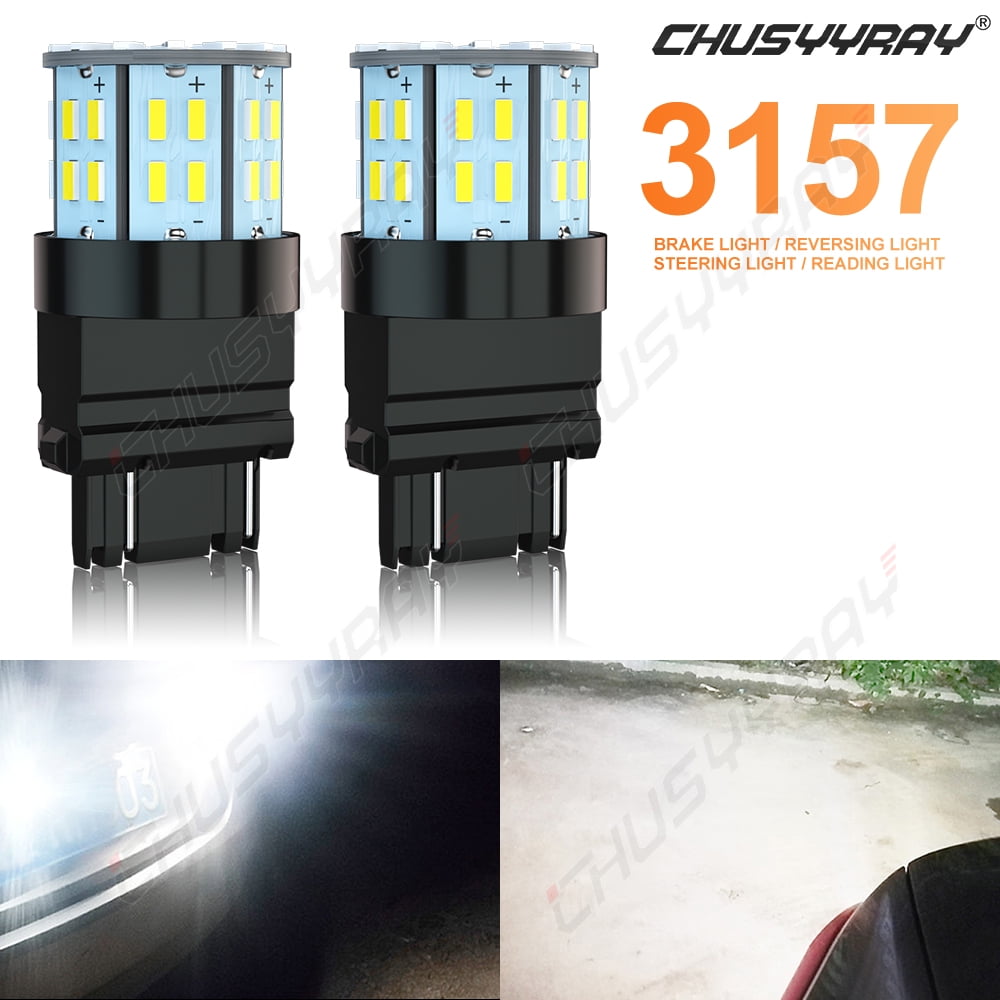 AUXITO 2x 3157 LED Backup Reverse Lights 6500K White For Ford F150 F250 F350 Super Duty