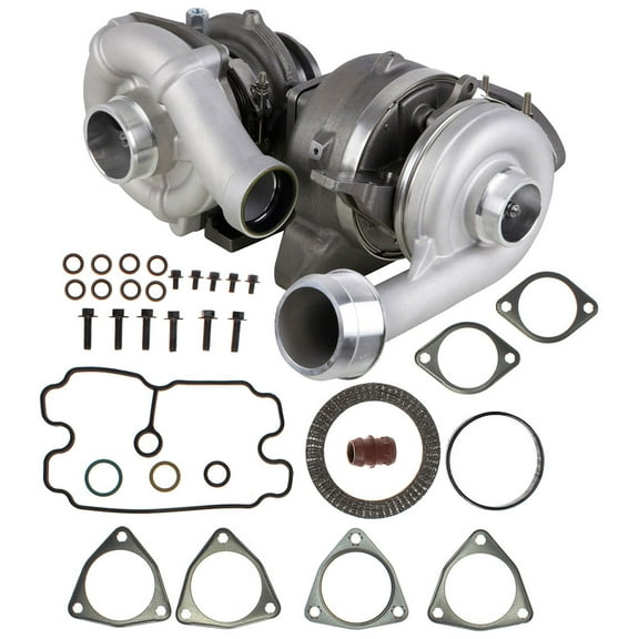 For Ford F250 F350 F450 Super Duty 6.4L PowerStroke Diesel 2008 2009 2010 Stigan Compound Turbo Turbocharger w/ Gaskets - BuyAutoParts