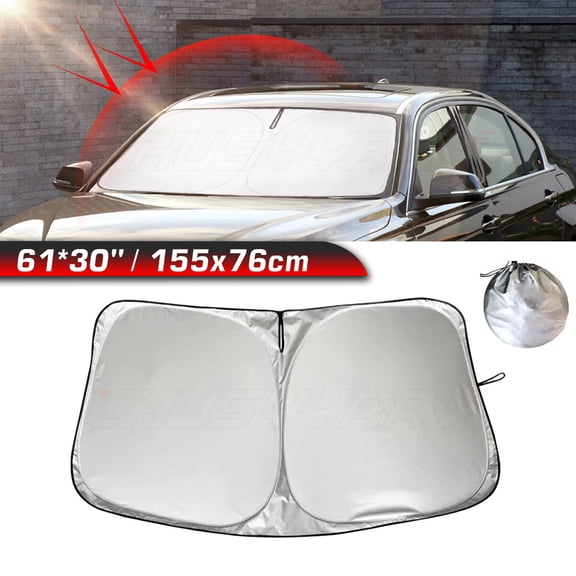 Car Windshield Sun Shade Foldable Cover For Ford F250 Super Duty 2020 Block UV