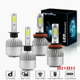 thumbnail image 1 of For Ford FOCUS 2012 2013 2014 2015 2016 2017 2018 Headlights,H1 H11 High and Low Beam Bulbs 4pcs, 1 of 9