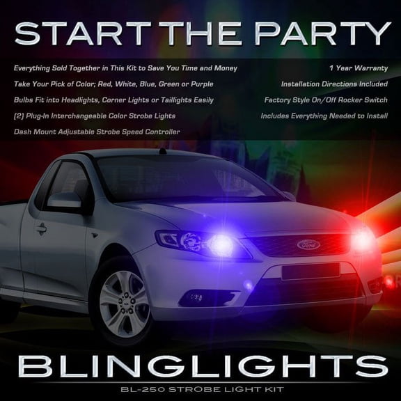 For Ford Falcon Head Lamp Strobe Light Kit Ute FG BF AU XT XR6 Utility