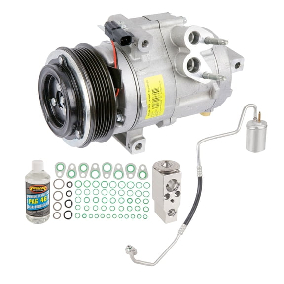 For Ford Flex 2010 OEM AC Compressor w/ A/C Repair Kit - BuyAutoParts
