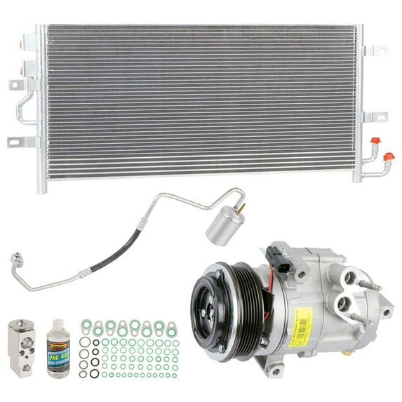 For Ford Flex Lincoln MKT A/C Kit w/ AC Compressor Condenser & Drier - BuyAutoParts