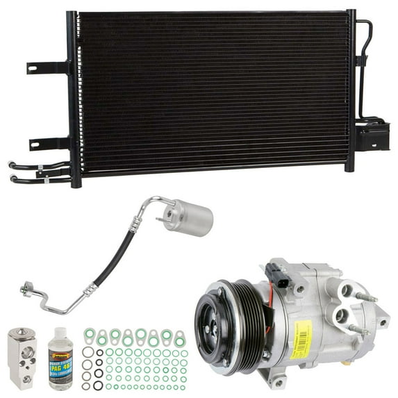 For Ford Flex Taurus Lincoln MKS A/C Kit w/ AC Compressor Condenser Drier - BuyAutoParts