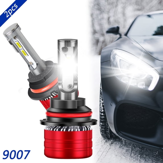 For Ford Focus 2005 2006 2007 LED Headlight Bulbs Kit 9007/HB5 Hi-Lo Beam White 60W 12000LM 2pcs