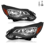 For Ford Focus 2012-2014 Headlights Assembly Headlamps Driver & Passenger Left+Right