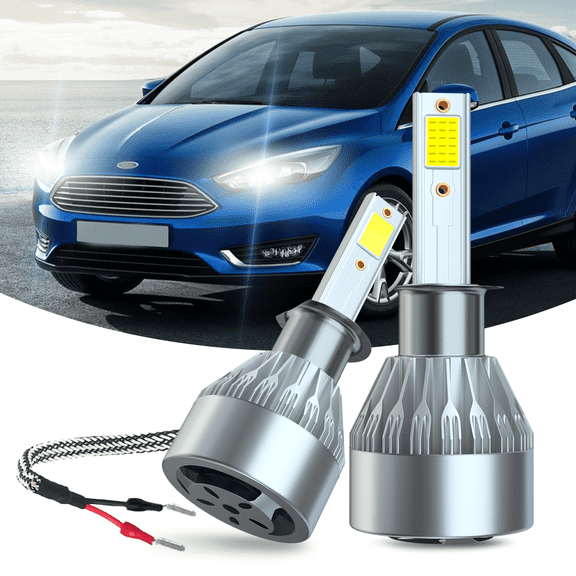 For Ford Focus 2012-2018 H1 LED Headlight High Beam 2 Bulbs White 6500k Conversion Kit