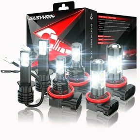 For Ford Focus 2012 - 2018 LED Headlights High Low Beam Fog Light Bulbs Kit H1 + H11 6000K White 6x