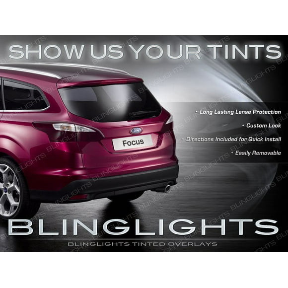 For Ford Focus Estate Tinted Tail Lamp Smoke Light Overlay Kit Film Protection
