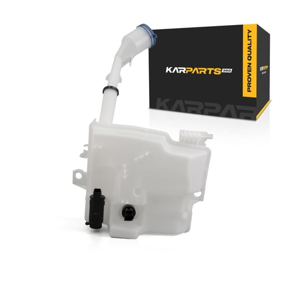 For Ford Focus Windshield Washer Reservoir 2012-2018 | w/ Pump & Cap | Inlet | Sedan | Filler Neck | Fluid Level Sensor Port | FO1288111| CV6Z17618B