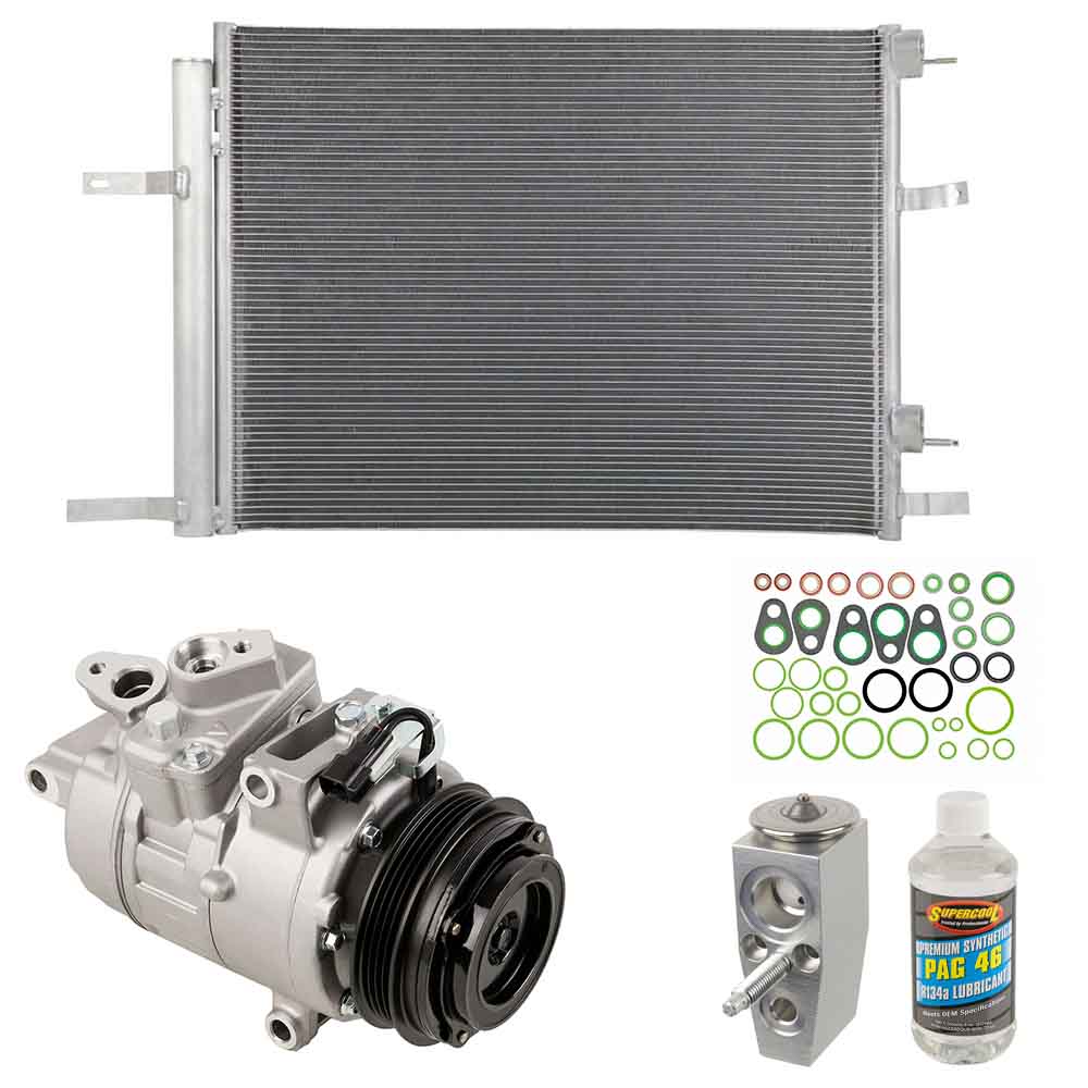 For Ford Fusion 2013-2016 A/C Kit w/ AC Compressor Condenser & Drier - BuyAutoParts
