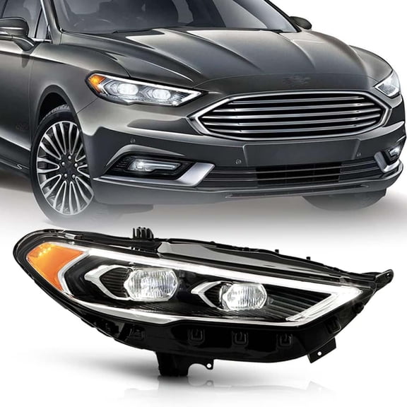 For Ford Fusion 2017-2020 Full LED Projector Headlight Headlamp - Passenger Side
