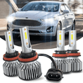 thumbnail image 1 of For Ford Fusion 2018 2019-2020 LED Headlight Bulbs H9+H11 High Beam + H11 Low Beam 4pc, 1 of 10