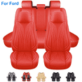 thumbnail image 1 of FANOTEK For Ford Fusion Car Seat Cover 5 Seats, Auto Front Rear Cushion Protector Full Set for Fiesta Taurus Focus Edge Red, 1 of 12