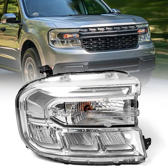 For Ford Maverick 2022-2024 w/o LED DRL Headlight Lamp w/ Bulb Passenger Right Side