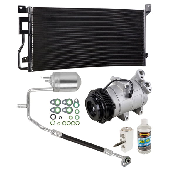 For Ford Mazda & Mercury 2.3L SUV A/C Kit w/ AC Compressor Condenser & Drier - BuyAutoParts
